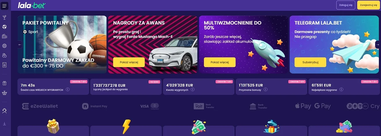 Oficjalna strona kasyna Lalabet